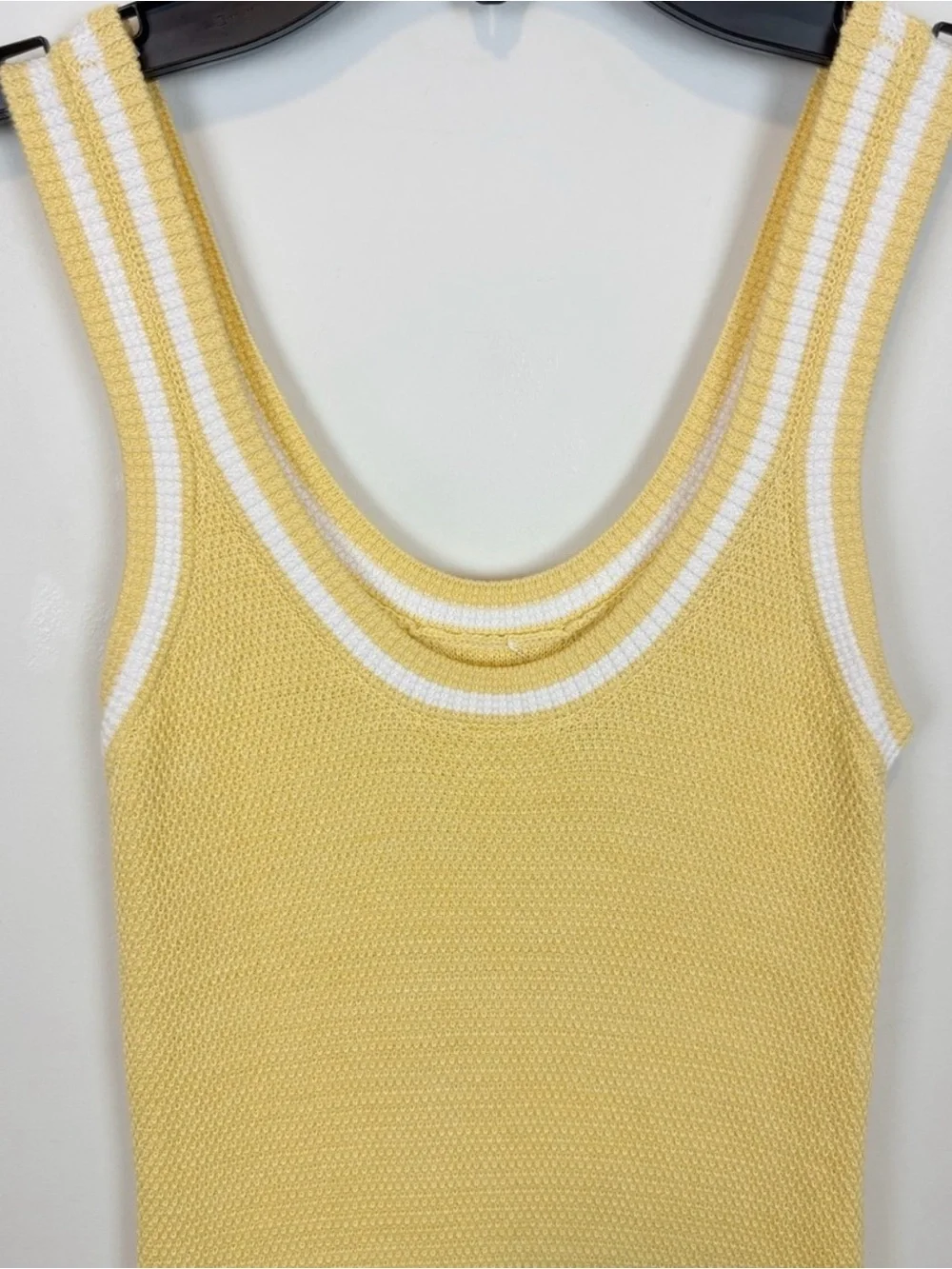 ALO Yoga Tennis Club Sweater Knit Dress in Yellow XXS